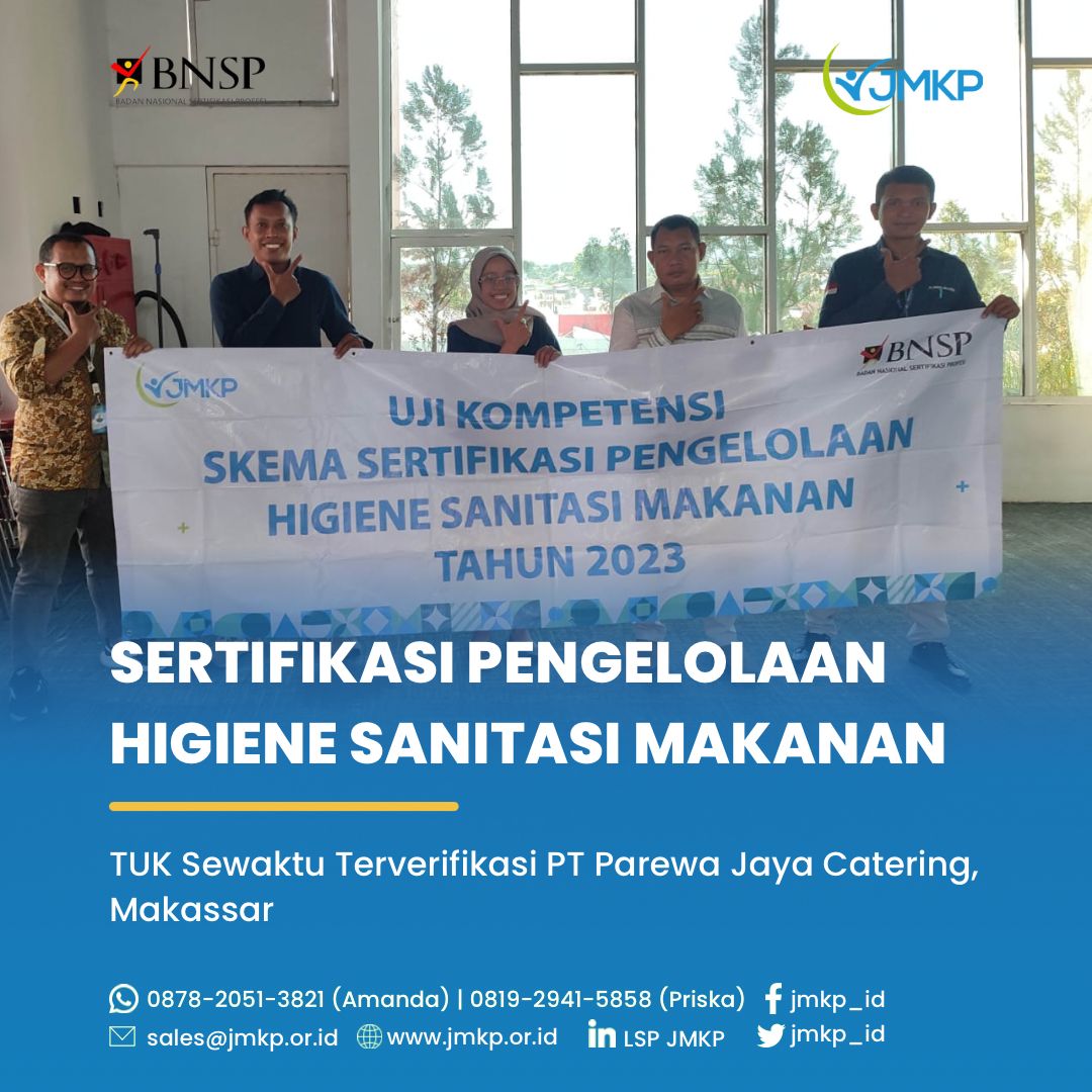 PELAKSANAAN SERTIFIKASI KOMPETENSI PAREWA JAYA CATERING MAKASSAR