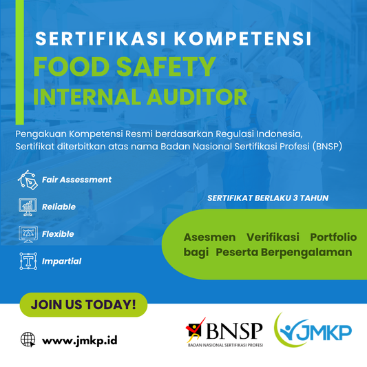Sertifikasi Kompetensi Auditor Internal Keamanan Pangan