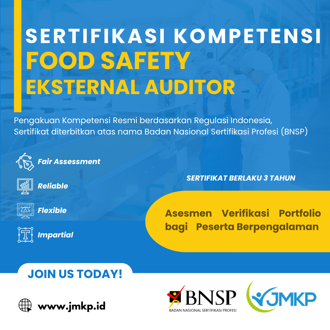 Sertifikasi Kompetensi Audit Eksternal Keamanan Pangan