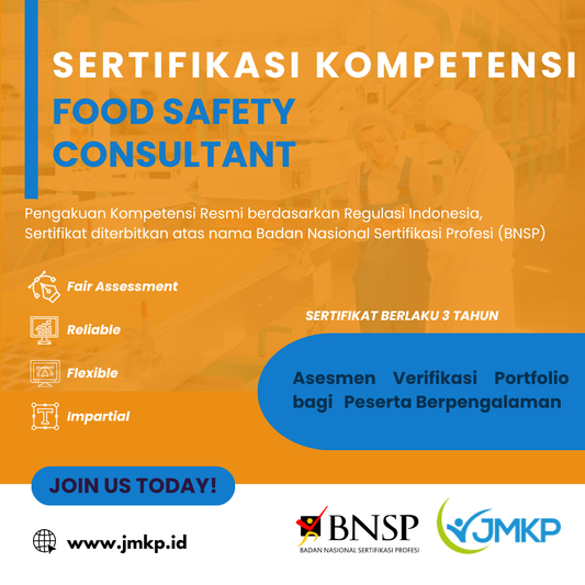 Sertifikasi Kompetensi Konsultan Keamanan Pangan