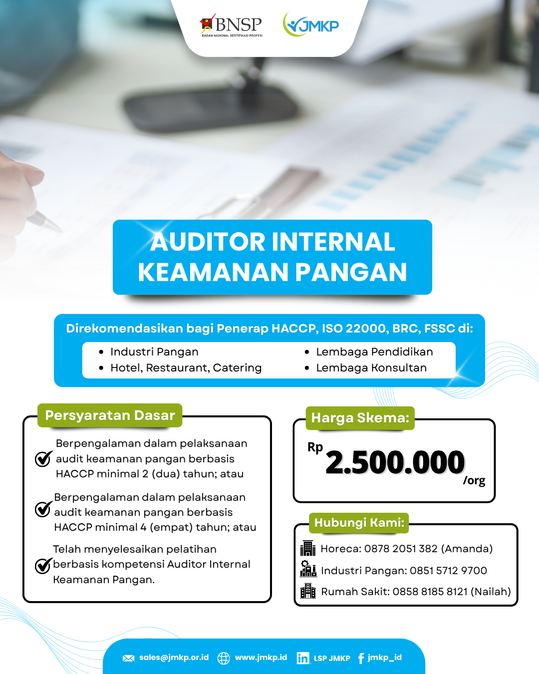 Auditor Internal Keamanan Pangan