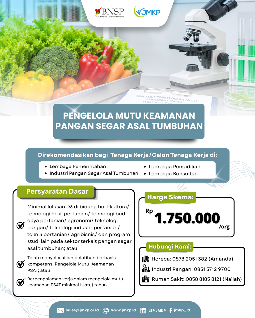 Penjamin Mutu Keamanan Pangan Segar Asal Tumbuhan