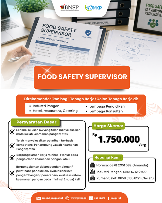 Sertifikasi Kompetensi Food Safety Supervisor