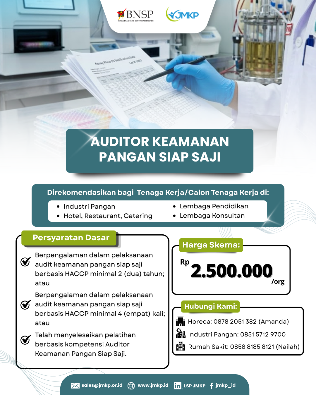 Auditor Keamanan Pangan Siap Saji