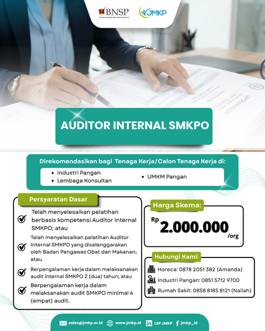 Sertifikasi Kompetensi Auditor Internal SMKPO