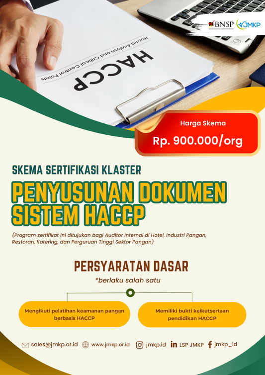 Sertifikasi Kompetensi Penyusunan Dokumen Sistem HACCP