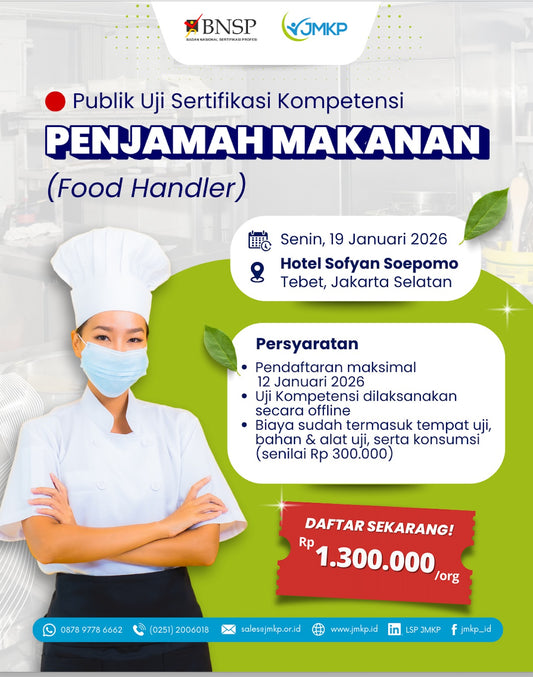Publik Sertifikasi Kompetensi Penjamah Makanan (Food Handler)
