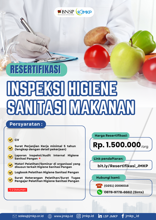 Resertifikasi Inspeksi Higiene Sanitasi Pangan