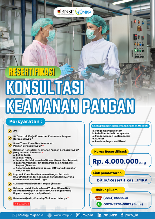 Resertifikasi Konsultasi Keamanan Pangan