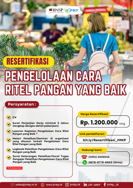 Resertifikasi Pengelolaan Cara Ritel Pangan yang Baik