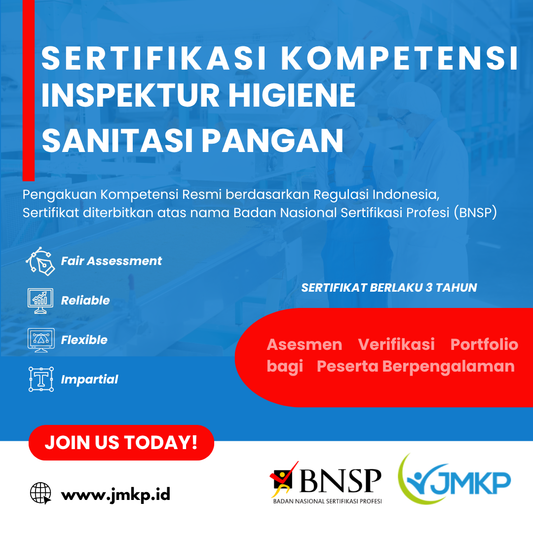 Sertifikasi Kompetensi Inspeksi Higiene Sanitasi Pangan