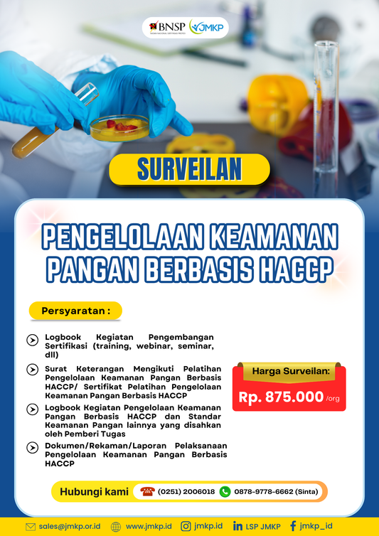 Surveilan Pengelolaan Keamanan Pangan Berbasis HACCP