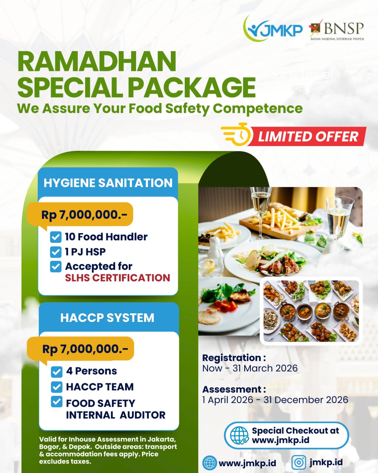 Paket Food Handler (SLHS) Keamanan Pangan & HACCP Team